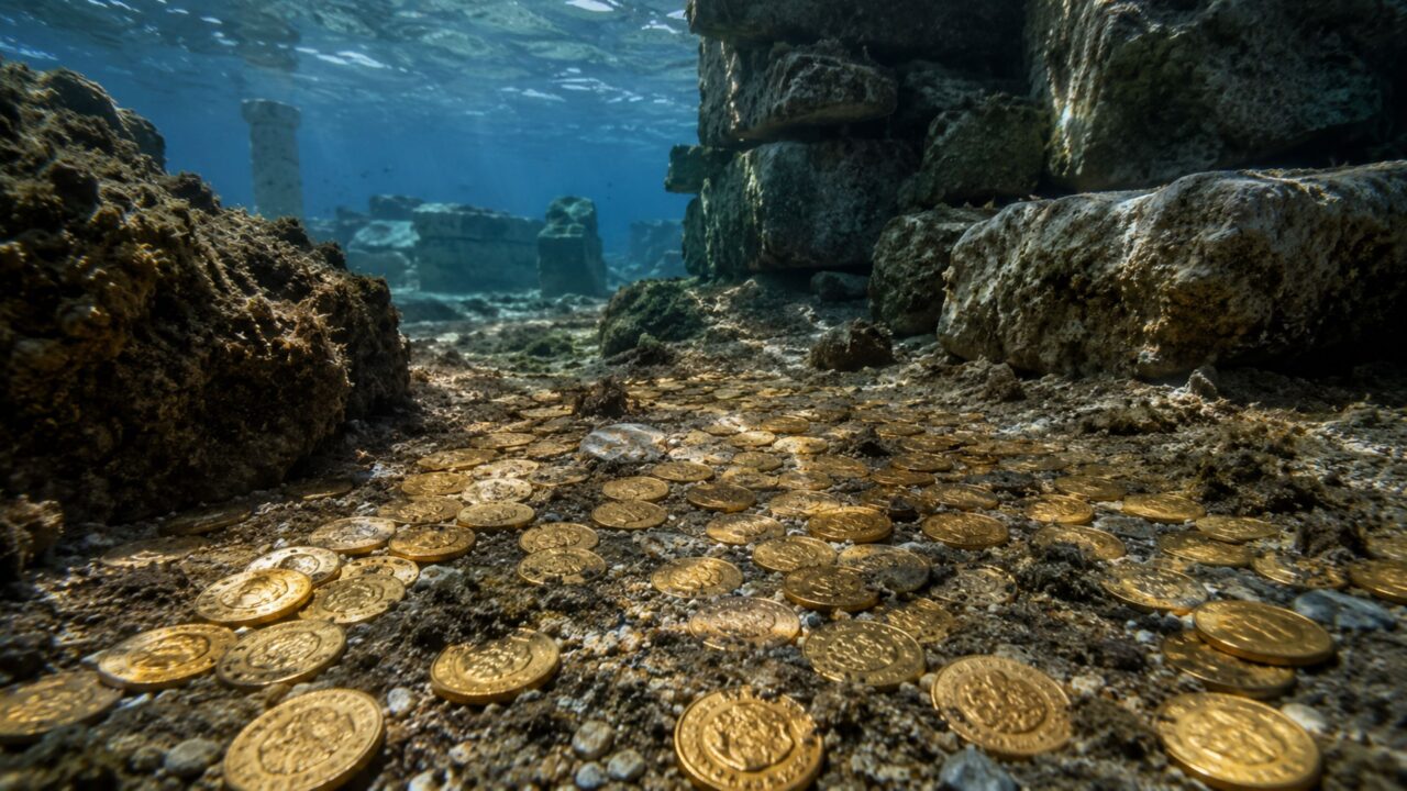 Como mergulhadores amadores acharam 2 mil moedas de ouro no fundo do mar em Israel