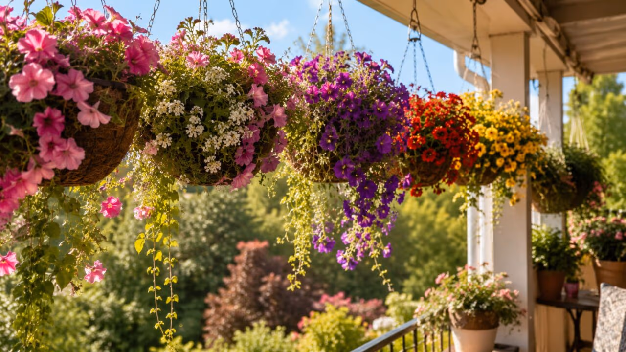 Encha seus vasos suspensos com uma flor que os beija-flores adoram no jardim