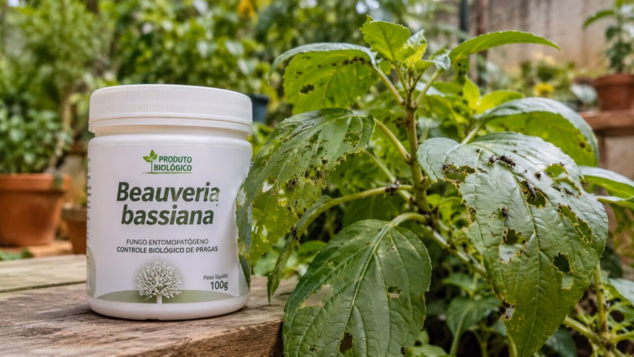 O fungo natural para plantas que ajuda a combater lagartas e pragas no jardim