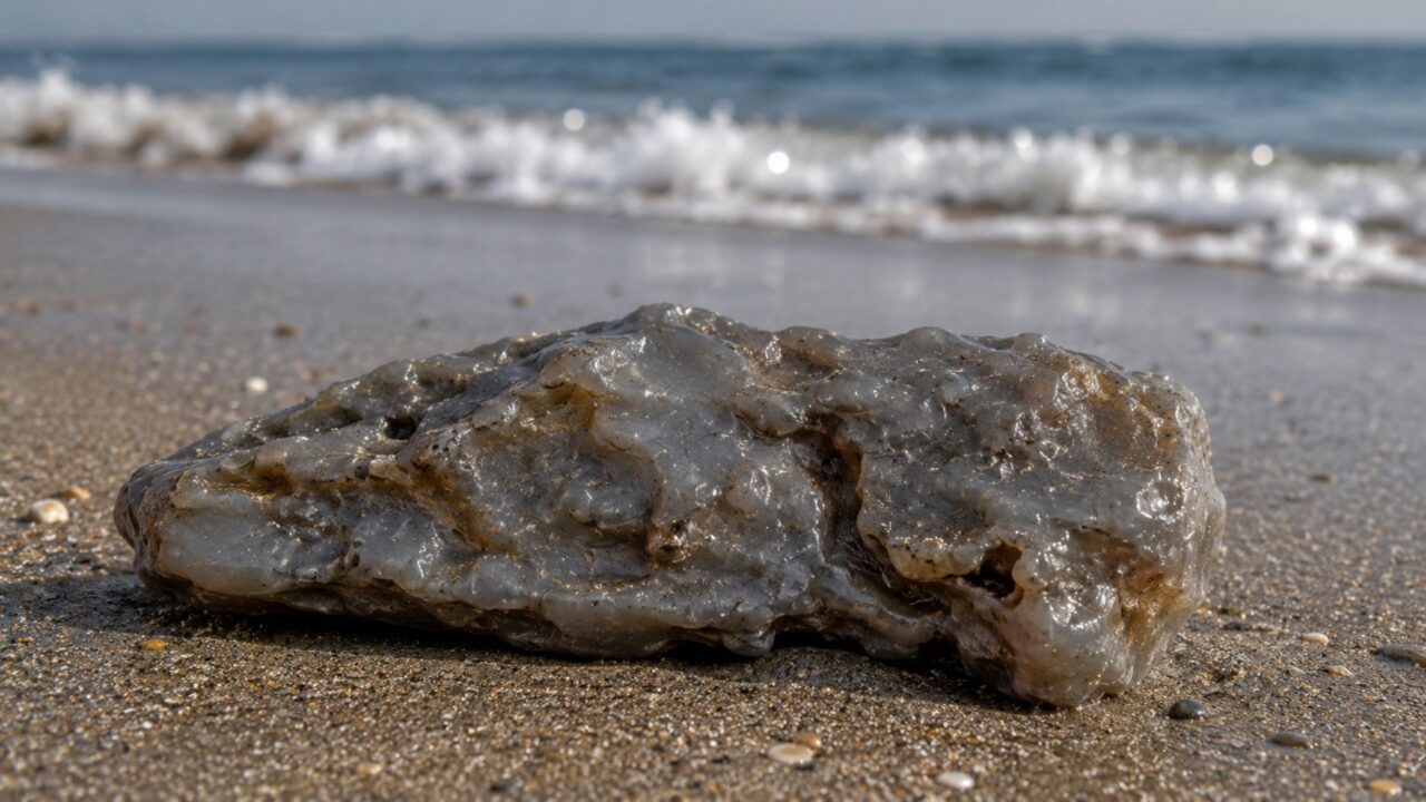 O âmbar cinzento que parece lixo na praia pode valer uma fortuna e pouca gente sabe