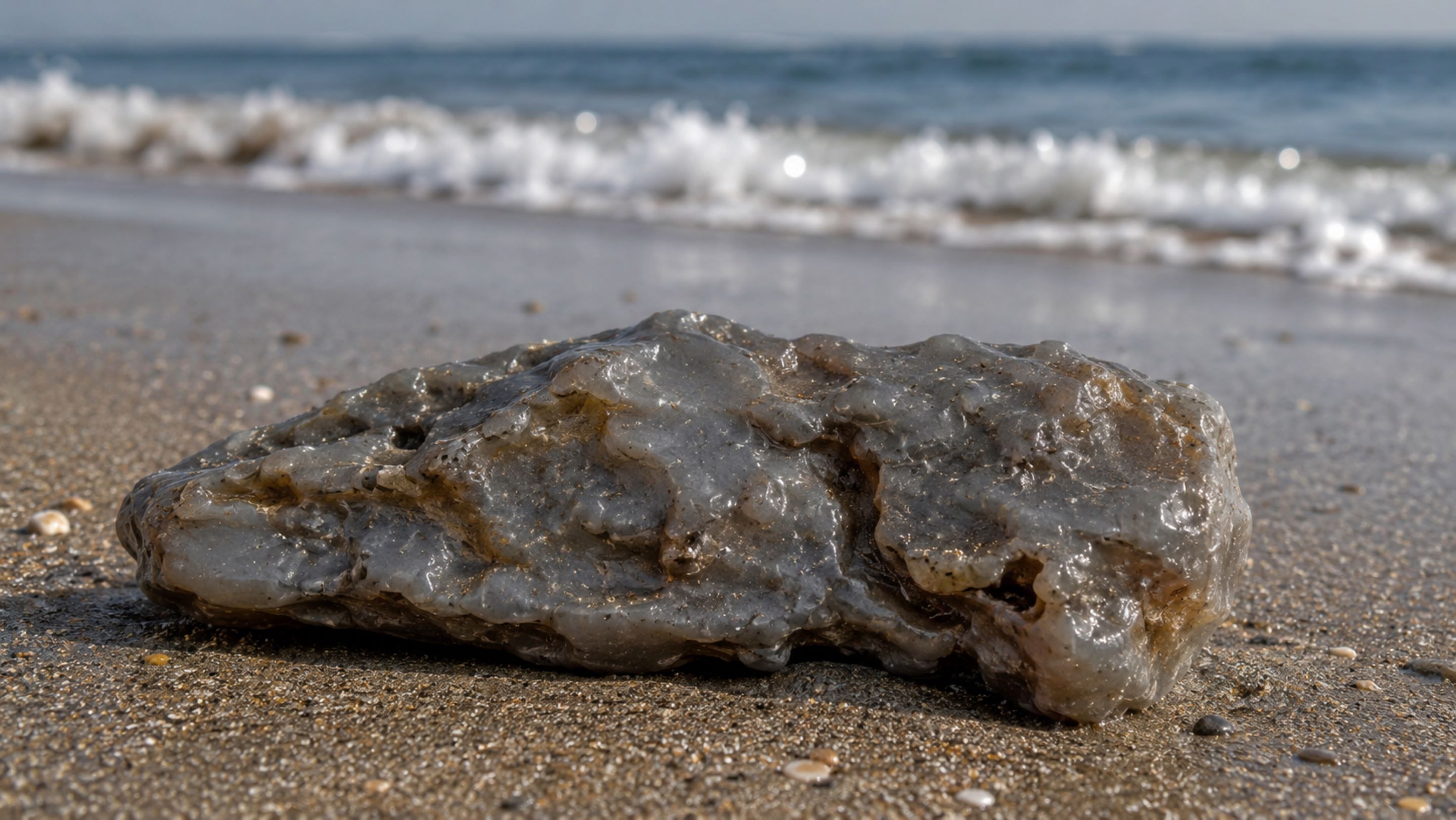 O âmbar cinzento que parece lixo na praia pode valer uma fortuna e pouca gente sabe