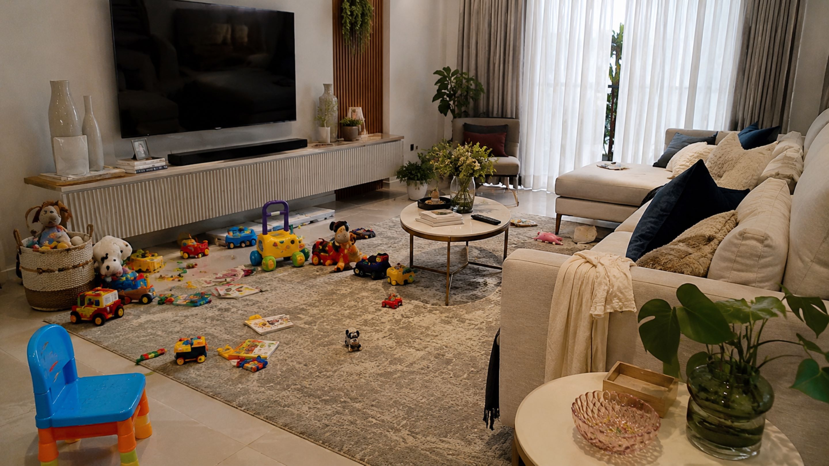Adeus à bagunça na sala com brinquedos espalhados: este truque de armazenamento economiza espaço e tempo