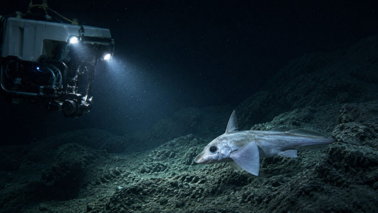 Câmeras submarinas mostram como a vida se adapta à escuridão extrema