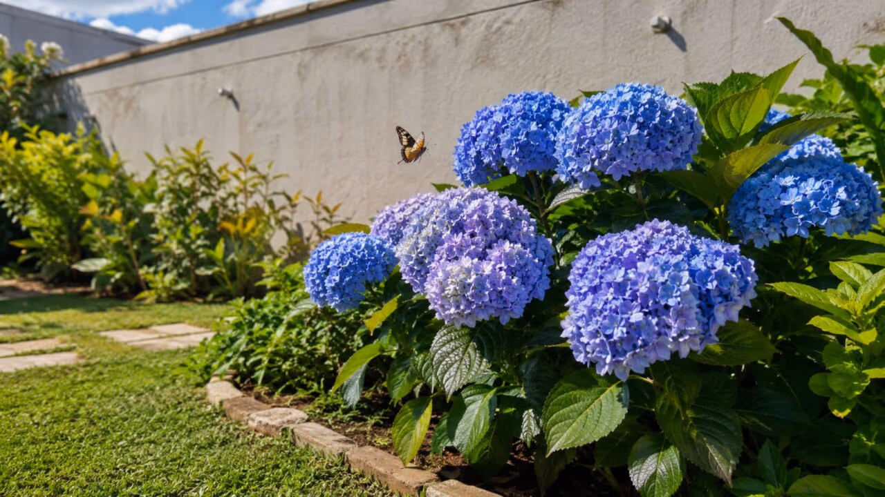 Plante esta planta semelhante à hortênsia para atrair borboletas e dar mais sombra ao jardim