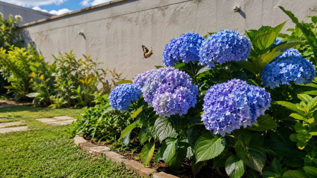Plante esta planta semelhante à hortênsia para atrair borboletas e dar mais sombra ao jardim