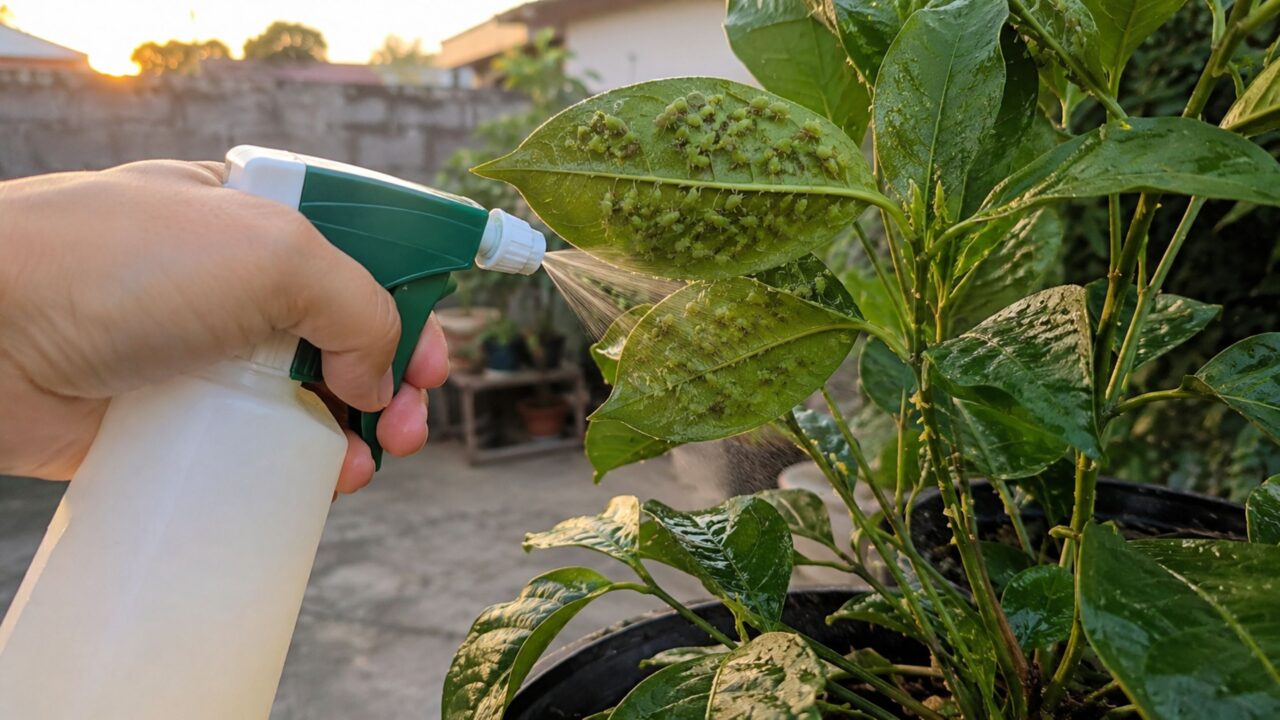 Aplicação correta atinge pragas escondidas nas folhas