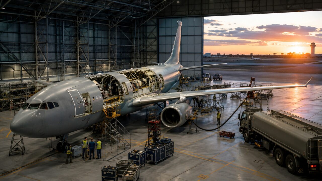A Airbus tinha apenas um local no mundo para converter suas aeronaves comerciais em petroleiros militares. Agora abrirá mais uma