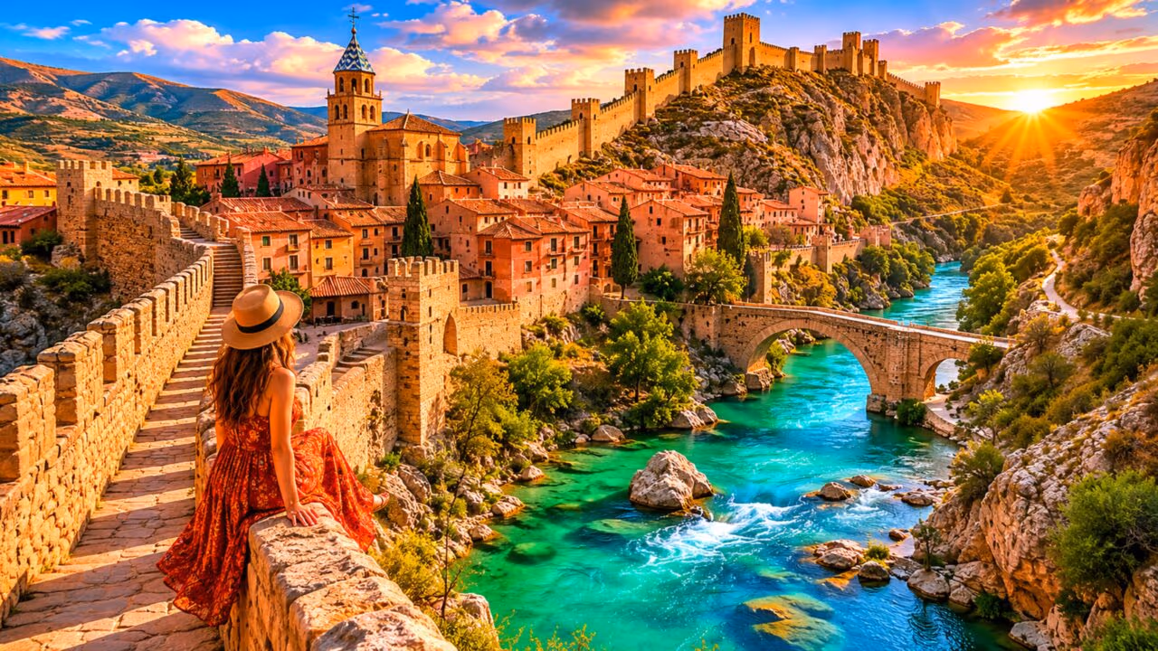A aldeia secreta da Espanha com “Muralha da China” e águas azul-turquesa está chocando turistas
