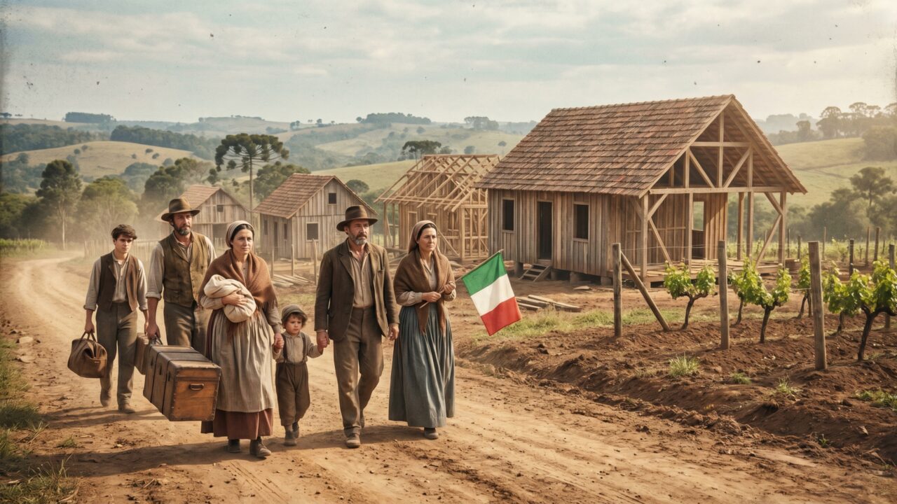 Há 150 anos, em 1875, famílias italianas chegaram com malas simples e fundaram a cidade brasileira onde até hoje se ouve um dialeto italiano nas ruas