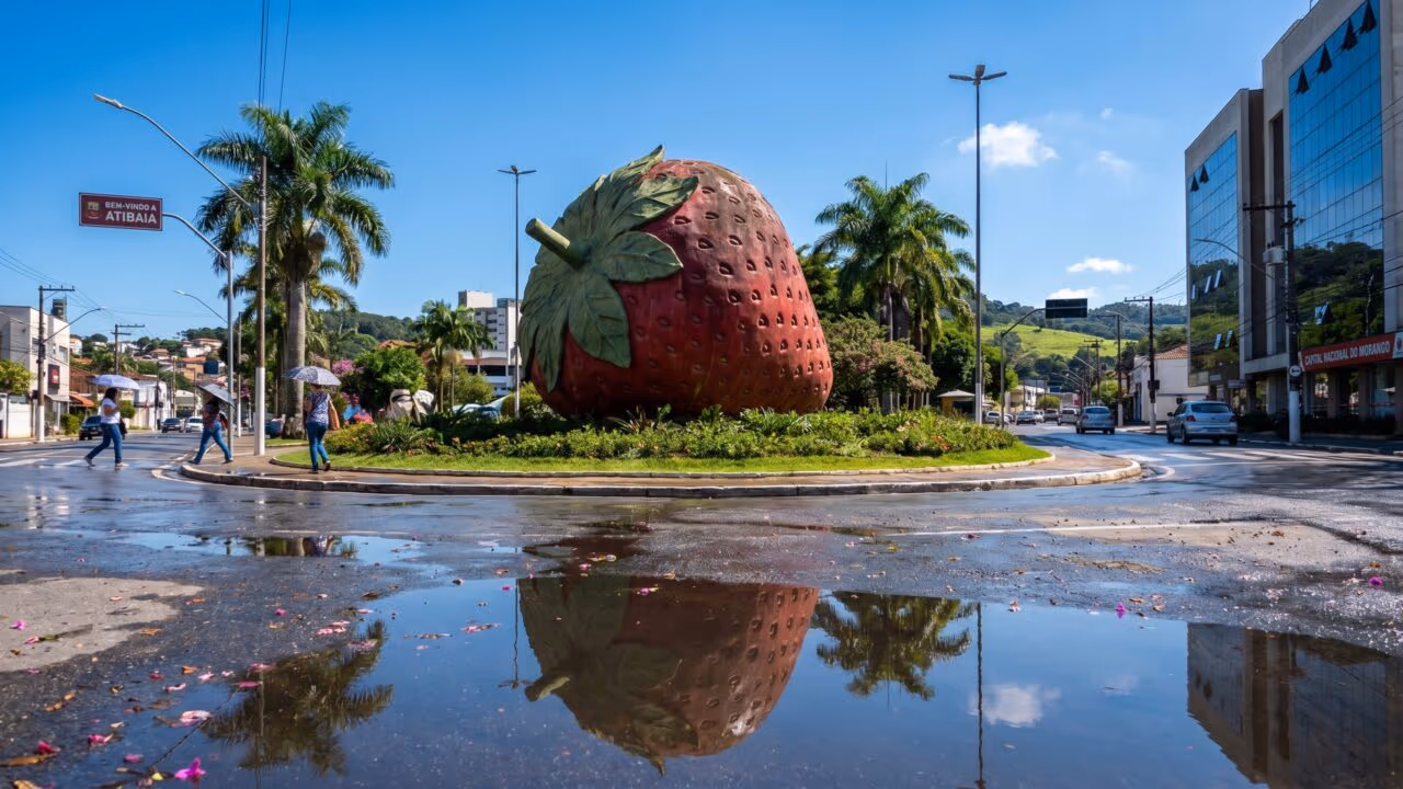 A Capital Nacional do Morango tem o 2º melhor clima do mundo e é a 2ª cidade mais segura do Brasil