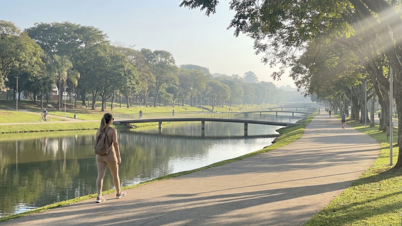 A 6ª melhor cidade do Brasil em qualidade de vida fica a 106 km da capital e tem um parque linear de 15 km no coração