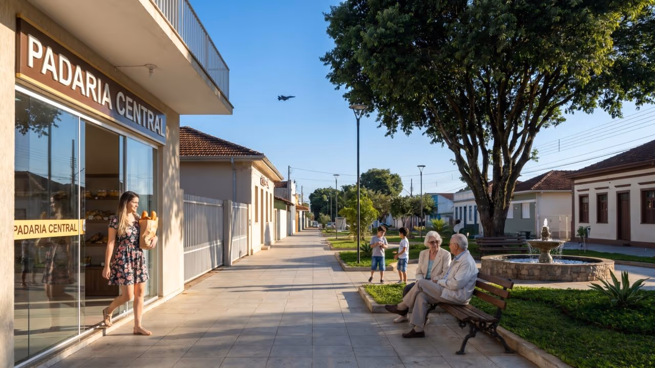 O “vilarejo” de menos de 5 mil moradores que lidera o ranking de qualidade de vida do Brasil e vê caças cortarem o céu