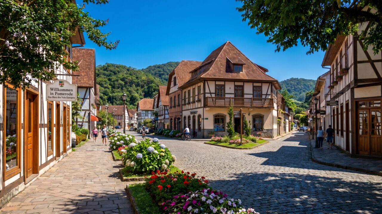 A cidade mais alemã do Brasil tem o maior acervo de casas em enxaimel fora da Europa e um selo turístico da ONU