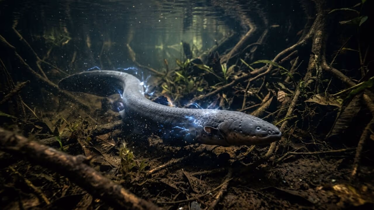 O peixe elétrico amazônico que derruba presas com tensão máxima capaz de assustar até predadores maiores