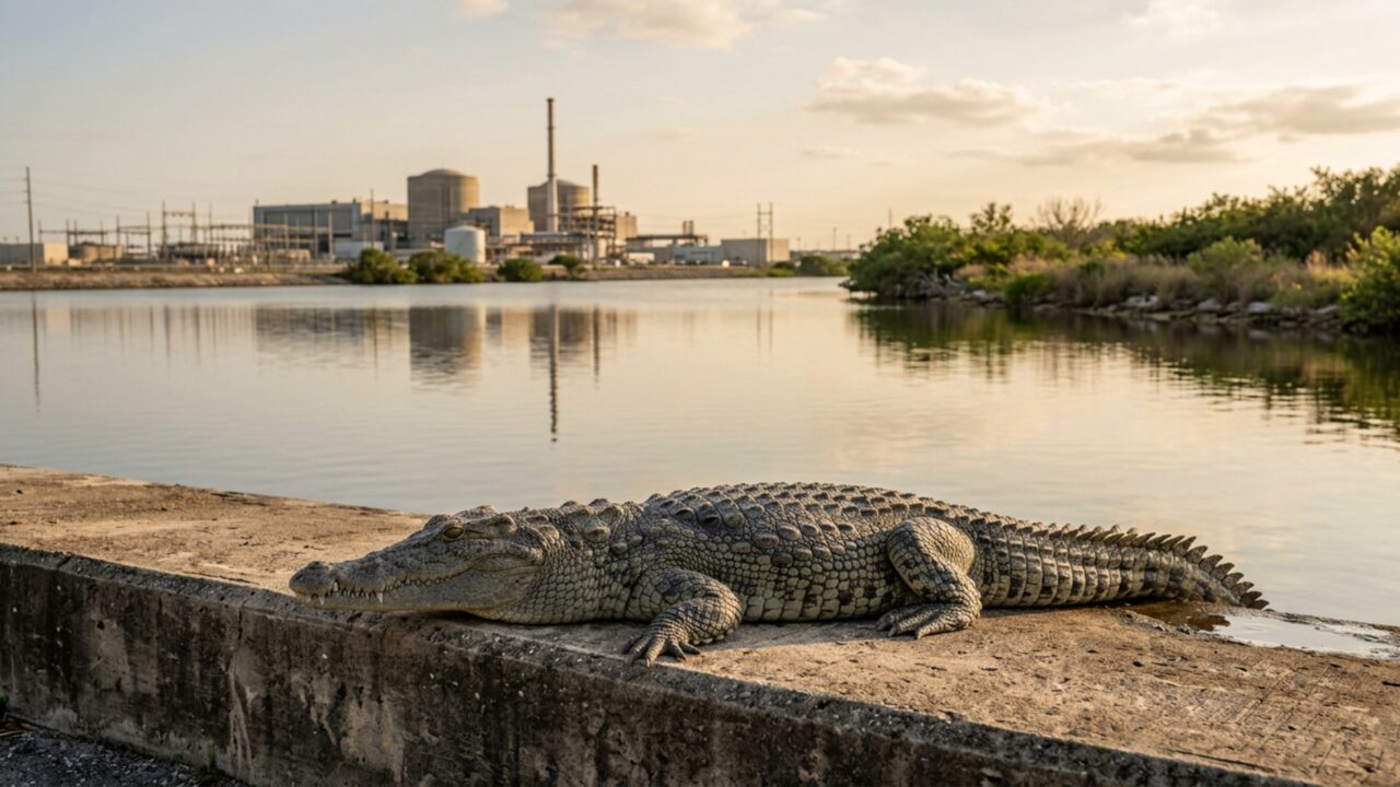 Por que muitos crocodilos estão escolhendo viver em áreas de usinas nucleares?