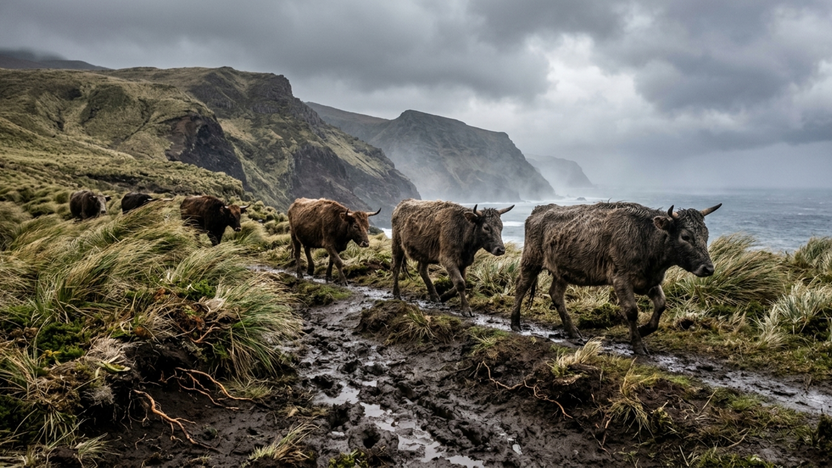 Um fazendeiro abandonou 5 vacas em uma ilha remota e após um século, cientistas analisaram o DNA delas e as congelaram