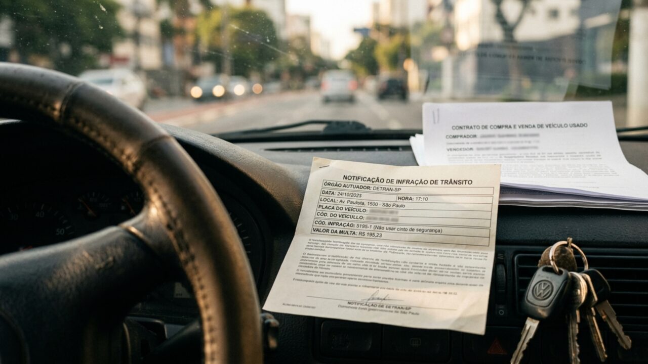 O erro no documento que pode fazer você continuar recebendo a multa mesmo após a venda do veículo