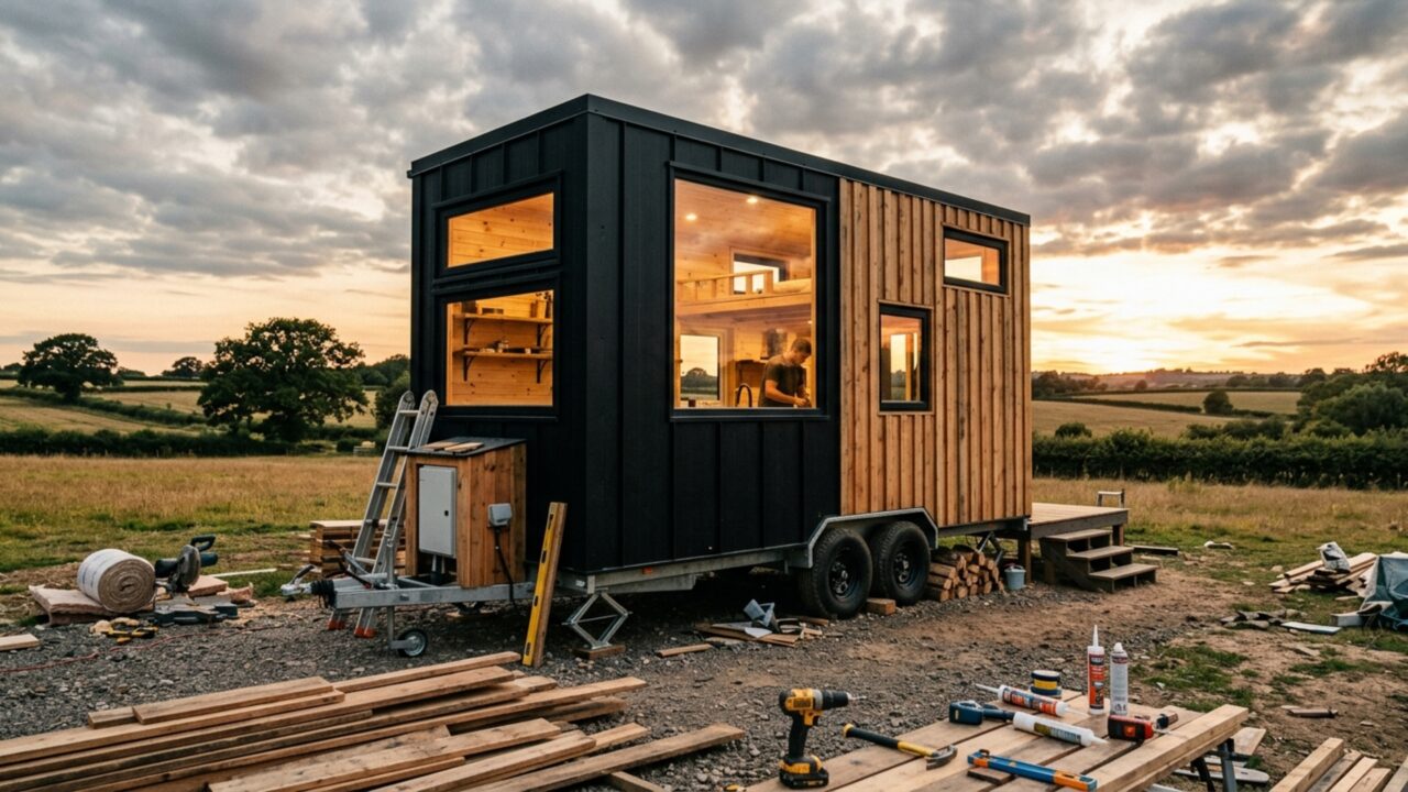 Trailer vazio de apenas 6 metros foi transformado em uma “tiny house” completa por cerca de US$ 25 mil e o resultado impressionou pelo aproveitamento extremo do espaço e pela resistência para estrada