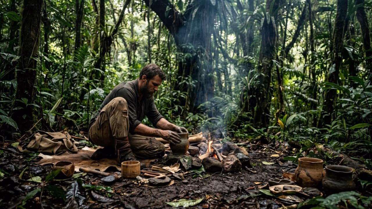 O mestre da tecnologia primitiva que constrói casas e ferramentas do zero usando apenas o que a natureza oferece