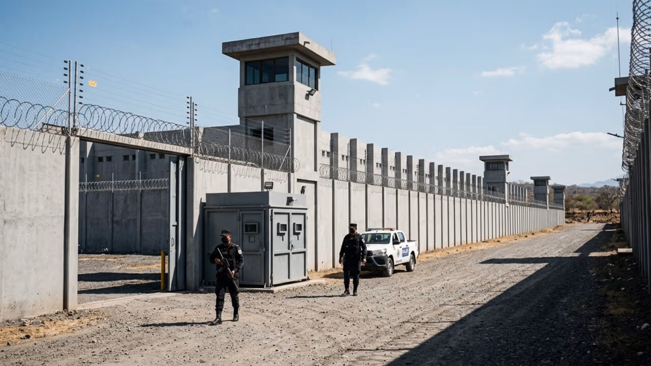El Salvador criou uma prisão gigante para 40 mil presos onde gangues rivais dividem celas, dormem sem colchão e vivem sob vigilância extrema