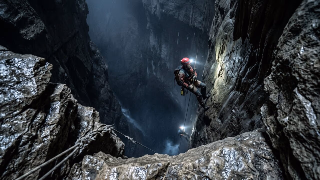 O que acontece com seu corpo ao descer em uma das cavernas mais profundas da Terra