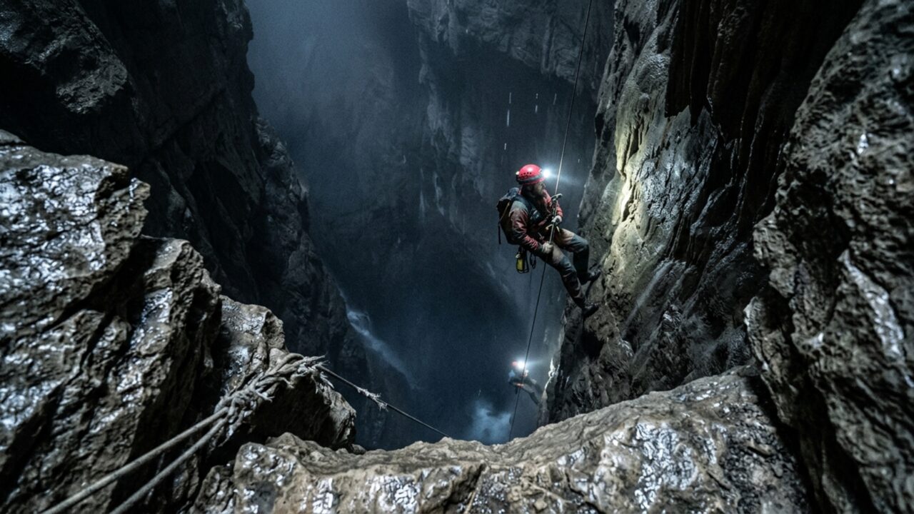 O que acontece com seu corpo ao descer em uma das cavernas mais profundas da Terra