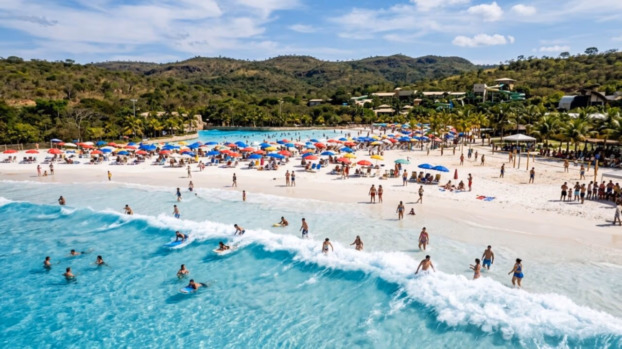 A praia brasileira de areia fina que fica a 300 quilômetros do mar, tem água doce e virou destino de veraneio em MG