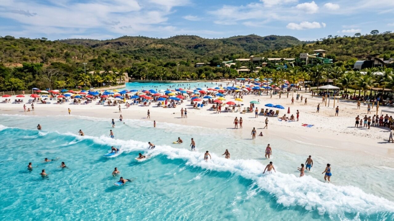 A praia brasileira de areia fina que fica a 300 quilômetros do mar, tem água doce e virou destino de veraneio em MG