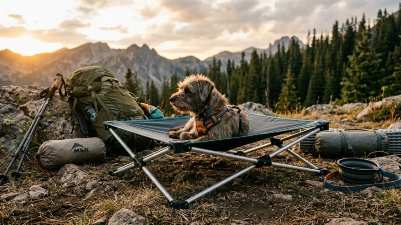 Como construir uma cama ultraportátil para cães usando tubos de alumínio, peças impressas em 3D e tecido de camping