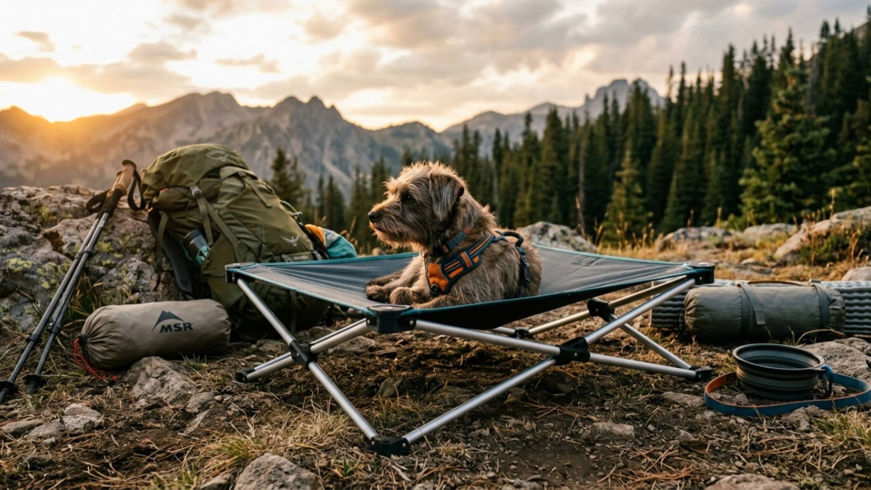 Como construir uma cama ultraportátil para cães usando tubos de alumínio, peças impressas em 3D e tecido de camping