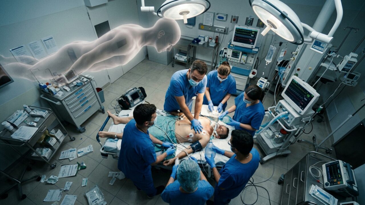 A carta do além: homem que ficou 10 minutos sem sinais vitais voltou à vida e desenhou um estranho “mapa da consciência” após acordar no hospita