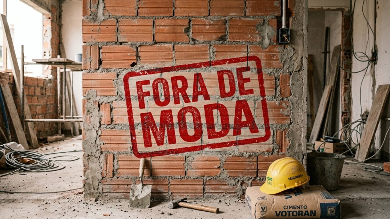 Adeus parede sem reboco: pedreiro ensina técnica de gênio para dar estilo a uma parede com tijolo cru