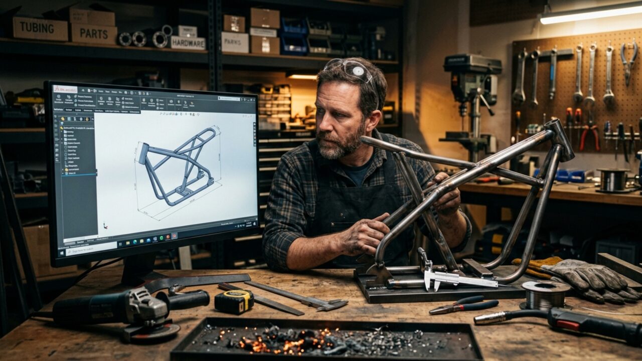 Um pai construiu duas minimotos do zero para suas filhas usando solda, impressão 3D, motores diferentes e pintura personalizada à mão