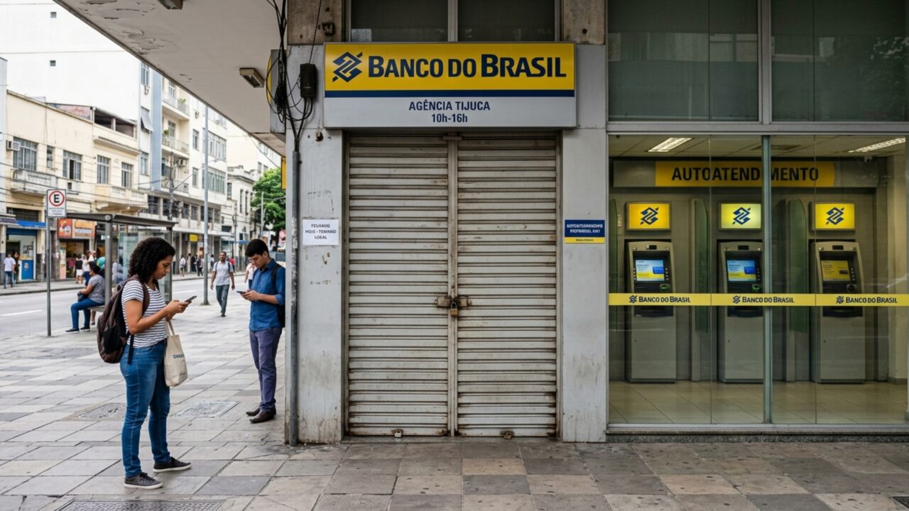 Bancos emitem comunicado para quem pretende ir à agência presencialmente na segunda-feira, dia 04
