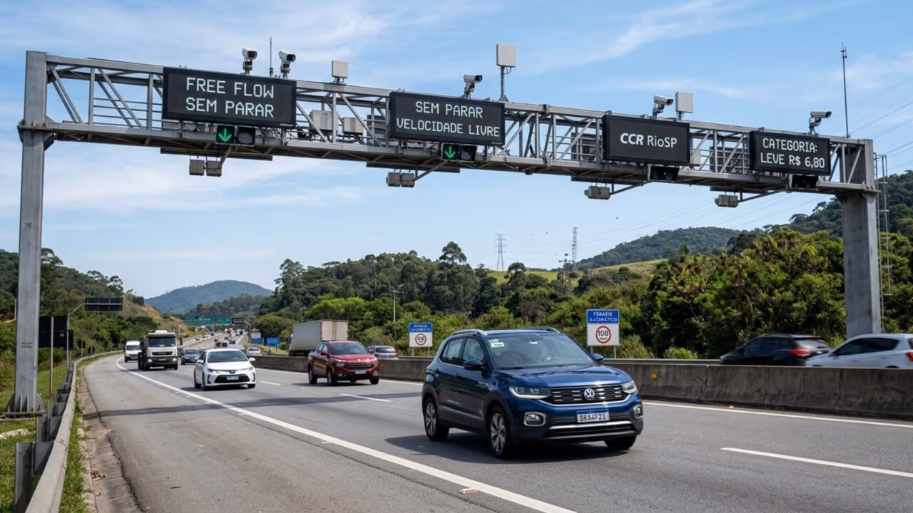 Como vai funcionar o pedágio eletrônico ”Free Flow” após suspensão de 3,4 milhões de multas?