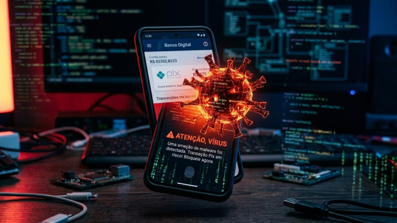 O novo vírus que sequestra seu Pix em tempo real enquanto você faz a transferência