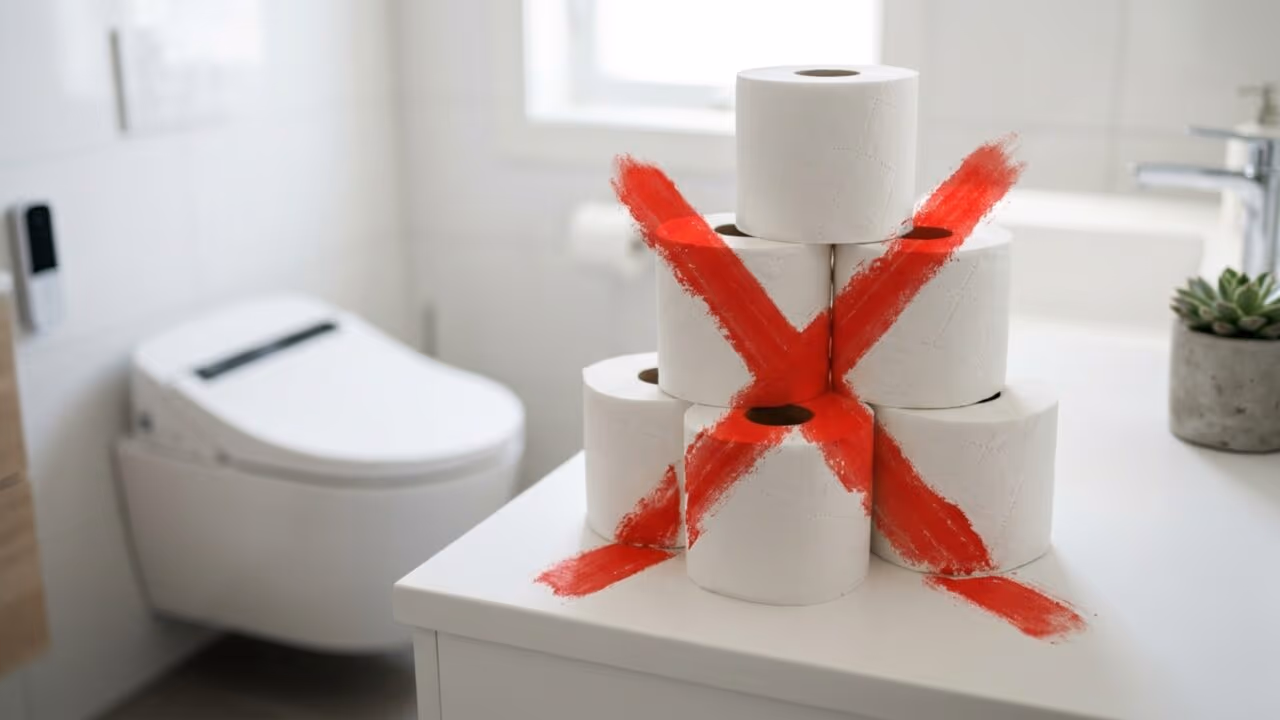 Papel higiênico é passado: a tendência que está substituindo os banheiros em 2026 e é mais limpa e prática