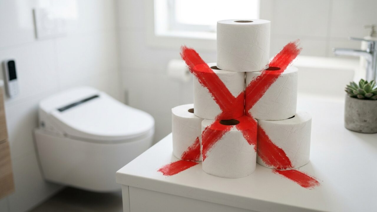 Papel higiênico é passado: a tendência que está substituindo os banheiros em 2026 e é mais limpa e prática