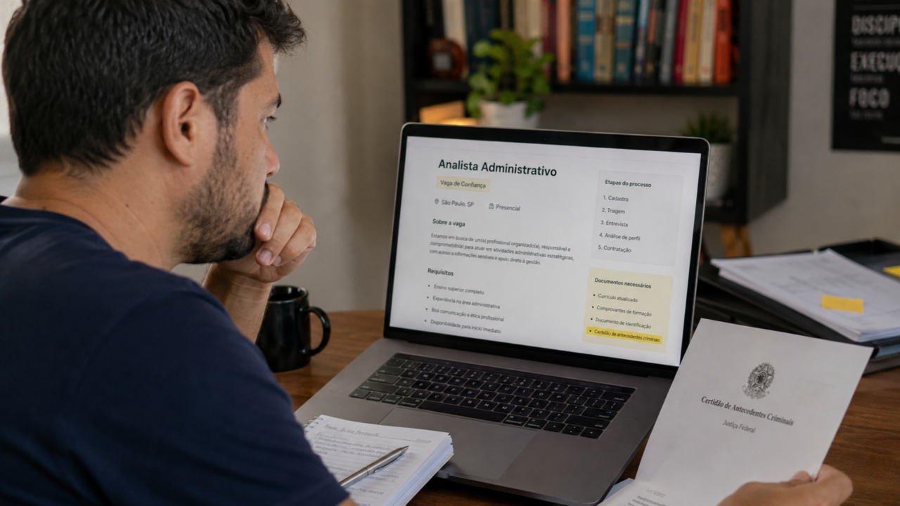 Empresa pode exigir antecedentes criminais para contratar? Veja quando isso é permitido