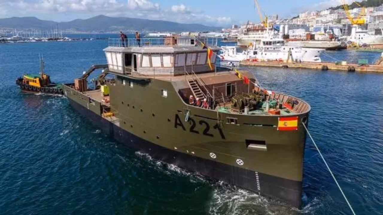 Armón Vigo estreia em navios militares com o lançamento do “HMS Sälen”, o primeiro navio da Marinha Sueca