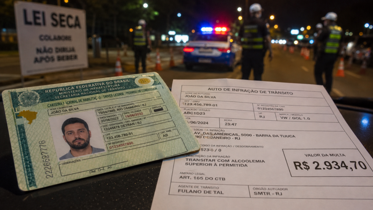Adeus mito do bafômetro: a recusa também pesa no bolso e pode tirar sua CNH