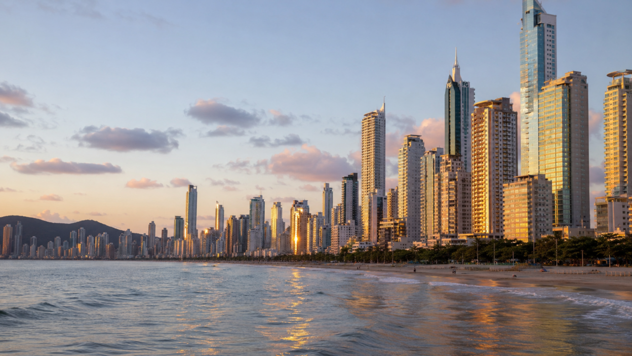 A cidade dos arranha-céus à beira-mar que transformou o litoral catarinense em vitrine de luxo