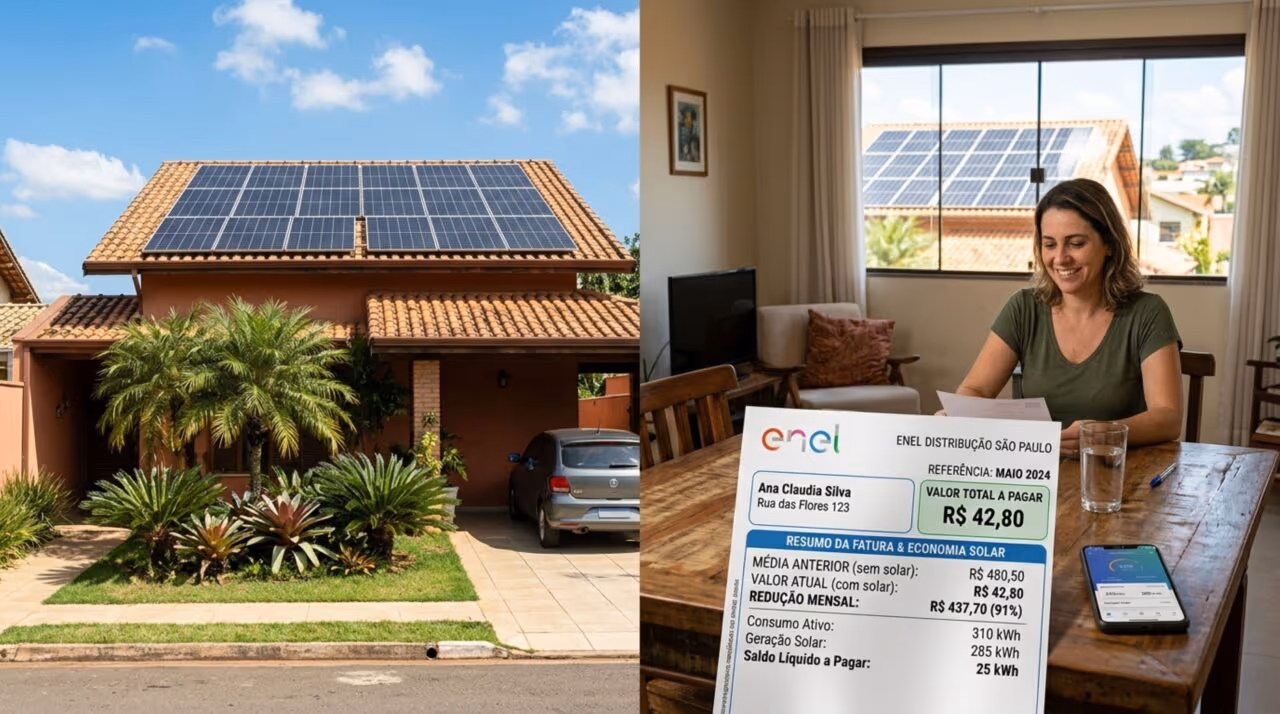 Adeus conta de luz: quanto custa energia solar residencial em 2026 e quando o investimento começa a voltar