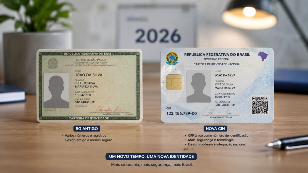 A nova Carteira de Identidade Nacional que unifica todos os seus documentos em um só lugar e já está valendo em 2026