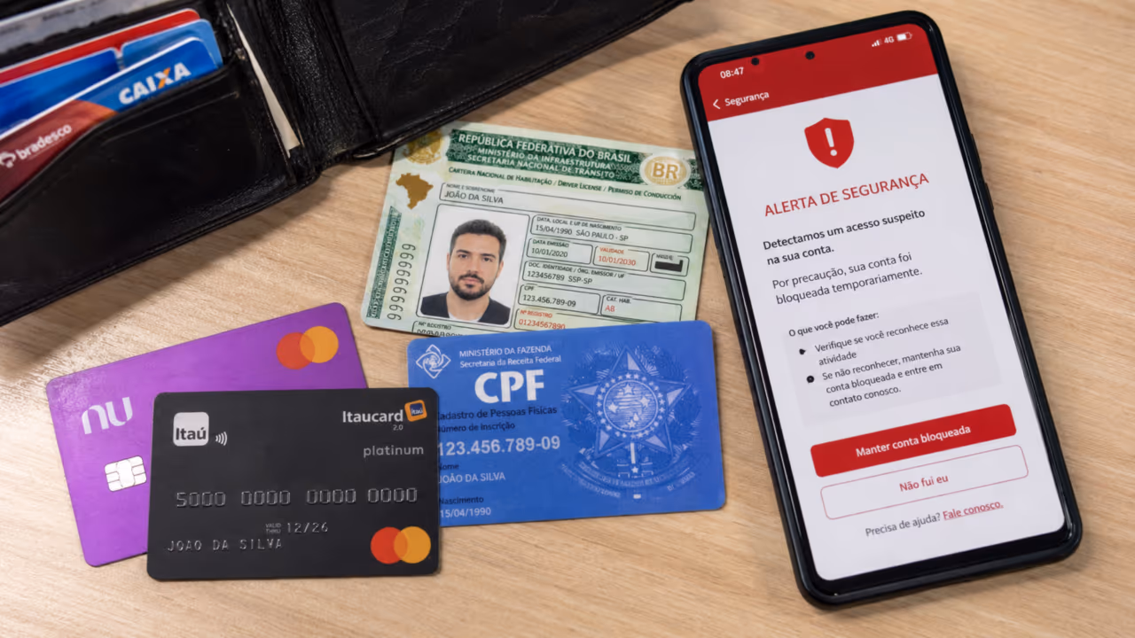 Documentos roubados podem virar golpe: veja como proteger seu CPF depois de perder a carteira