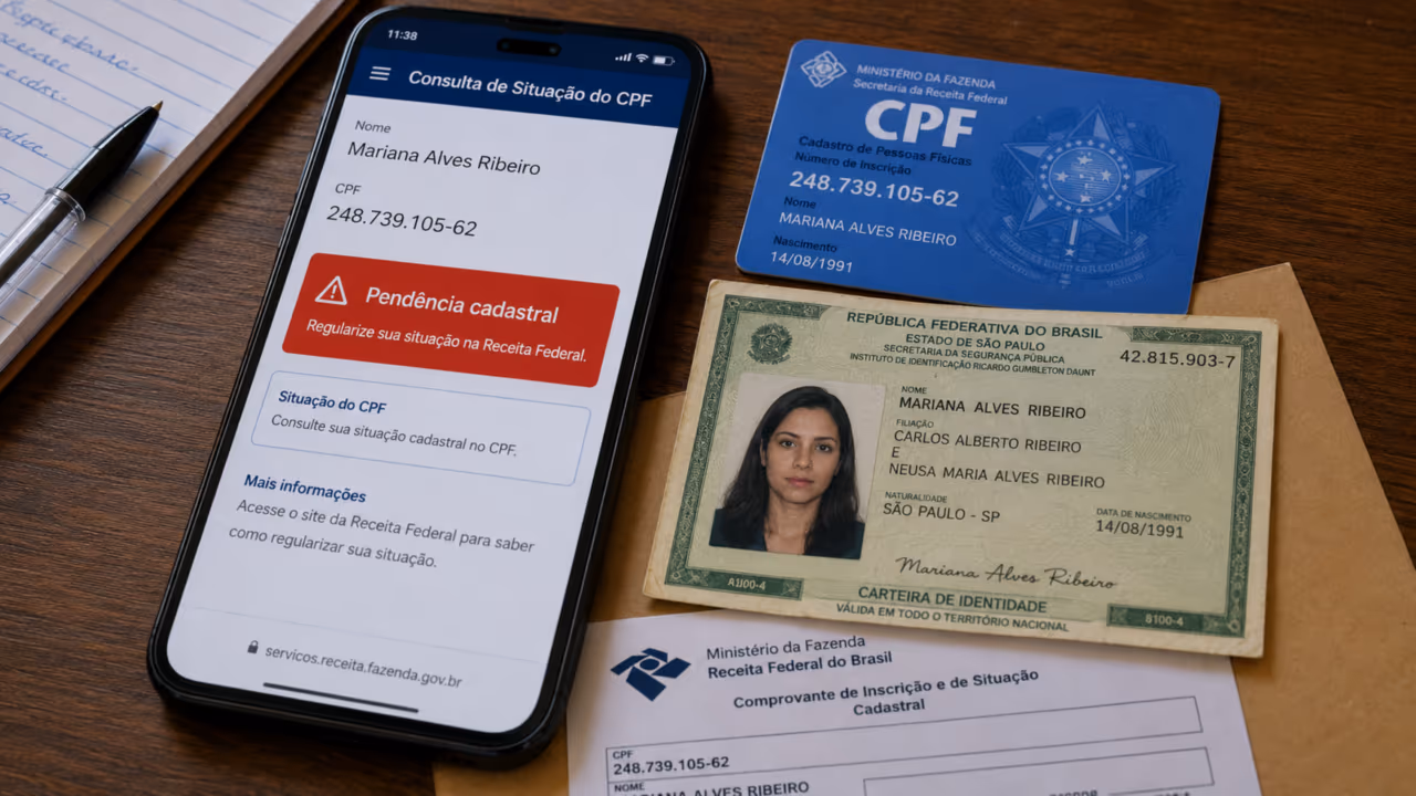 Um erro no CPF pode travar serviços públicos, bancos e benefícios sem o cidadão perceber