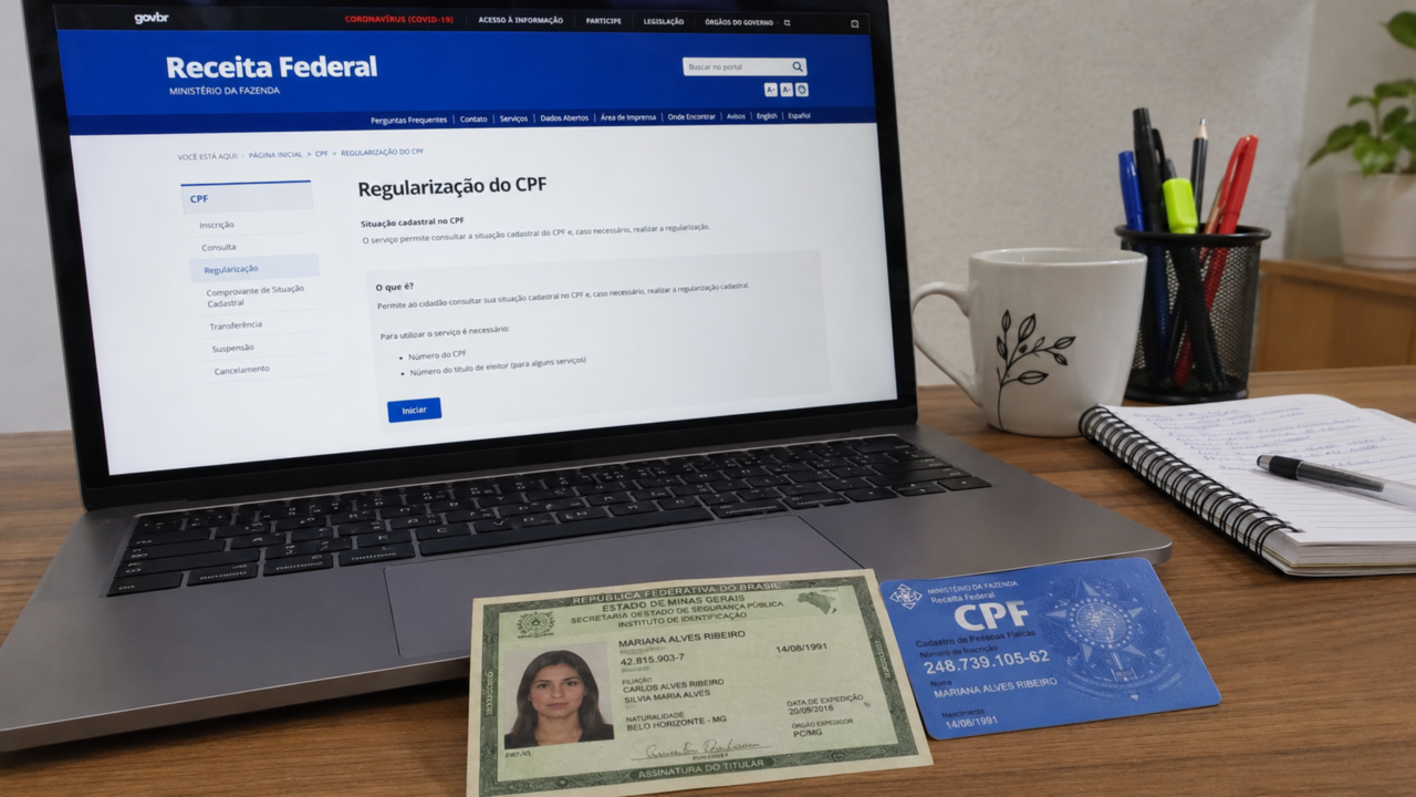 Um erro no CPF pode travar serviços públicos, bancos e benefícios sem o cidadão perceber