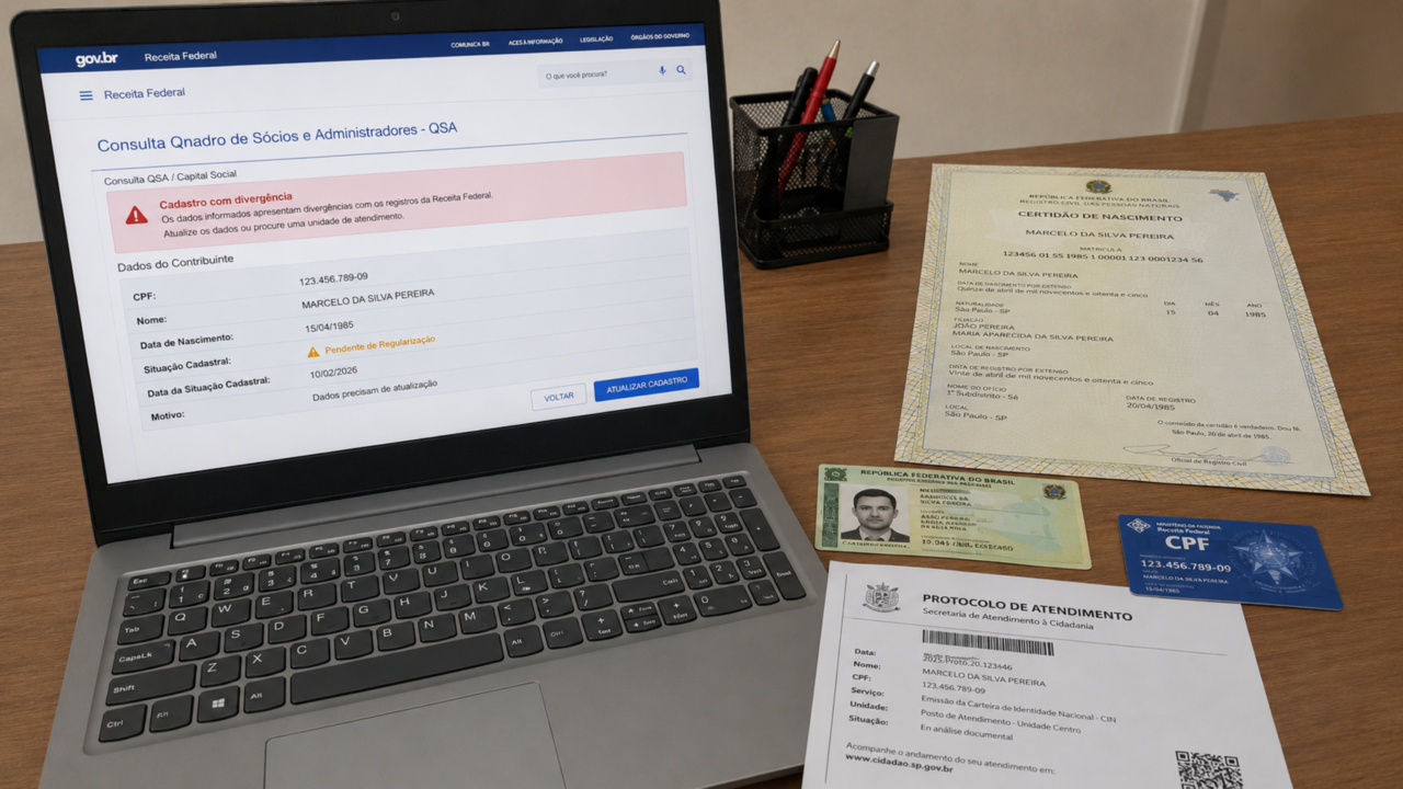 O detalhe no CPF que pode impedir a emissão da nova identidade mesmo com todos os documentos em mãos