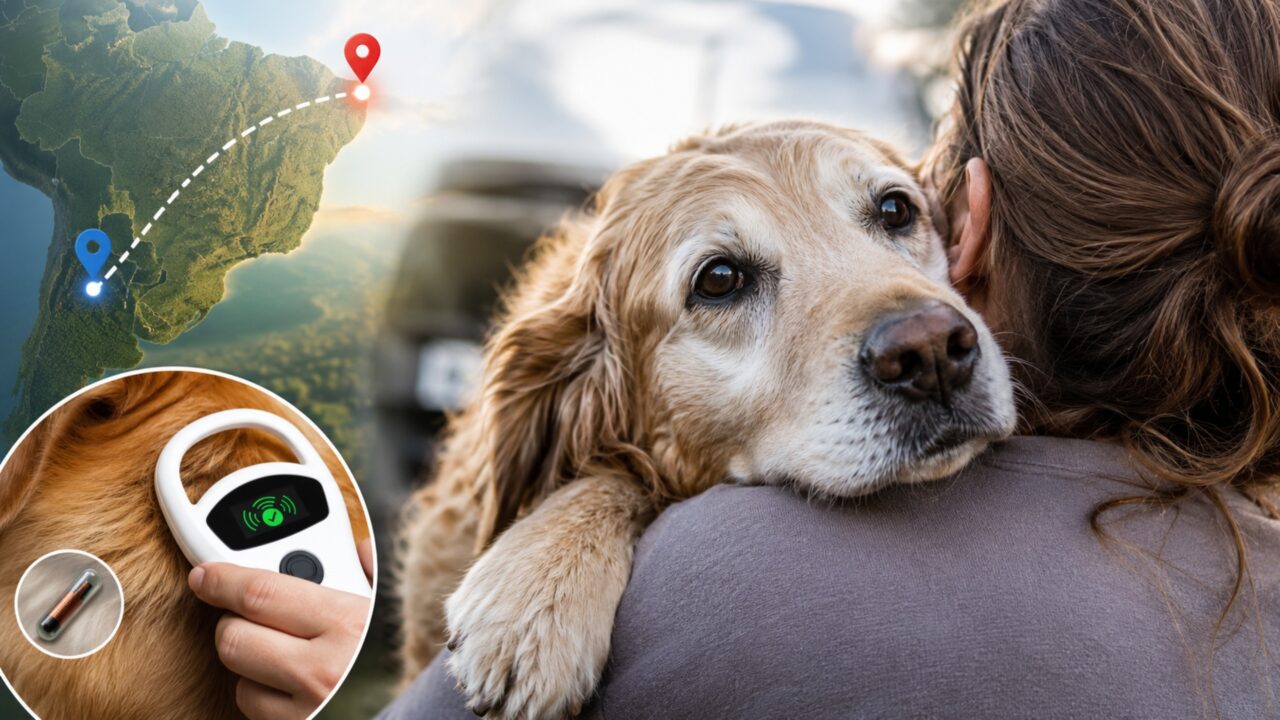 Cadela que passou 12 anos desaparecida é encontrada através de microchip após ser vista a 2,2 mil km de casa