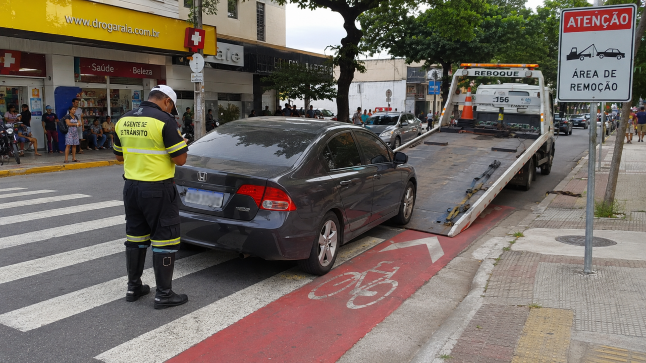 Estacionar na calçada: o hábito comum que empurra pedestres para a pista e gera multa